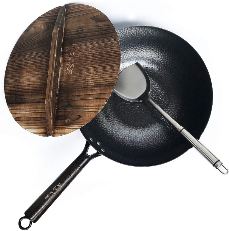 Carbon Steel Wok For Electric Induction and Gas Stoves