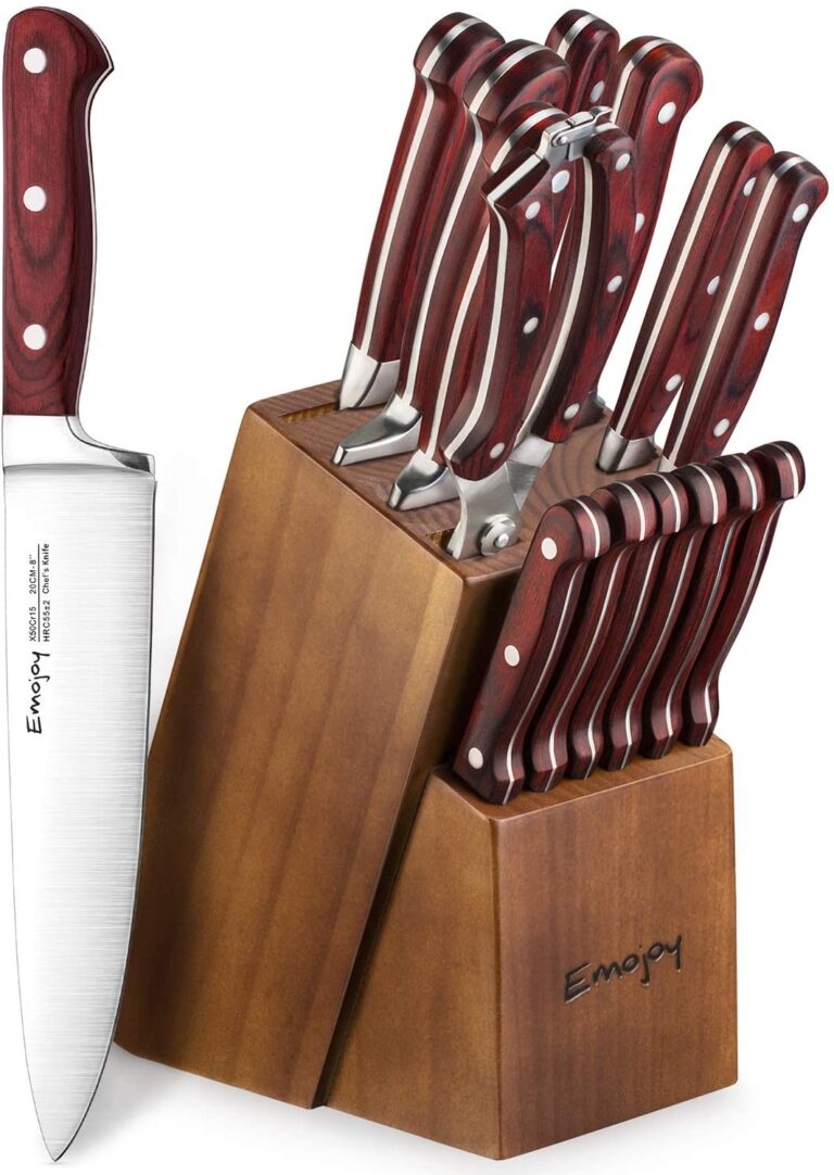 Emojoy Knife Set 15-Piece Kitchen Knife Set