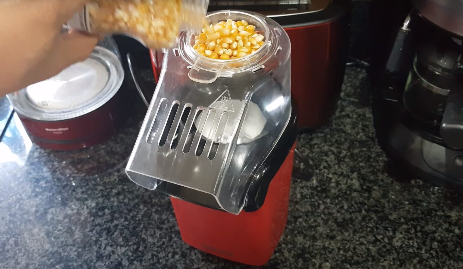 Hot Air Popcorn Popper Machine