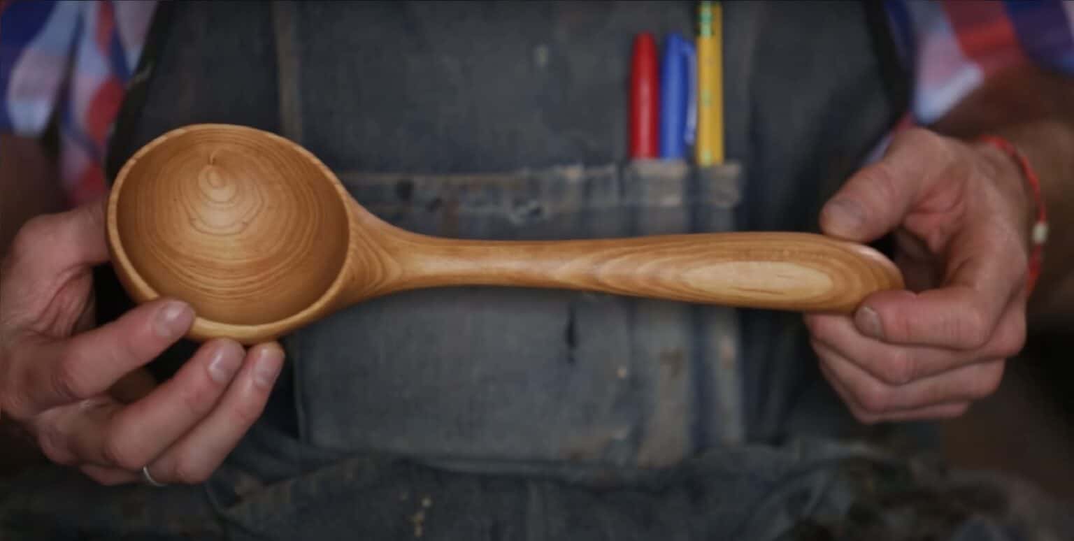 How do you care for and maintain a wooden ladle?