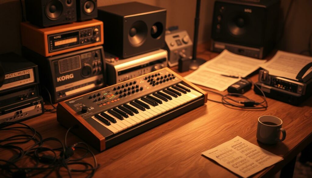 Korg M1 in the studio