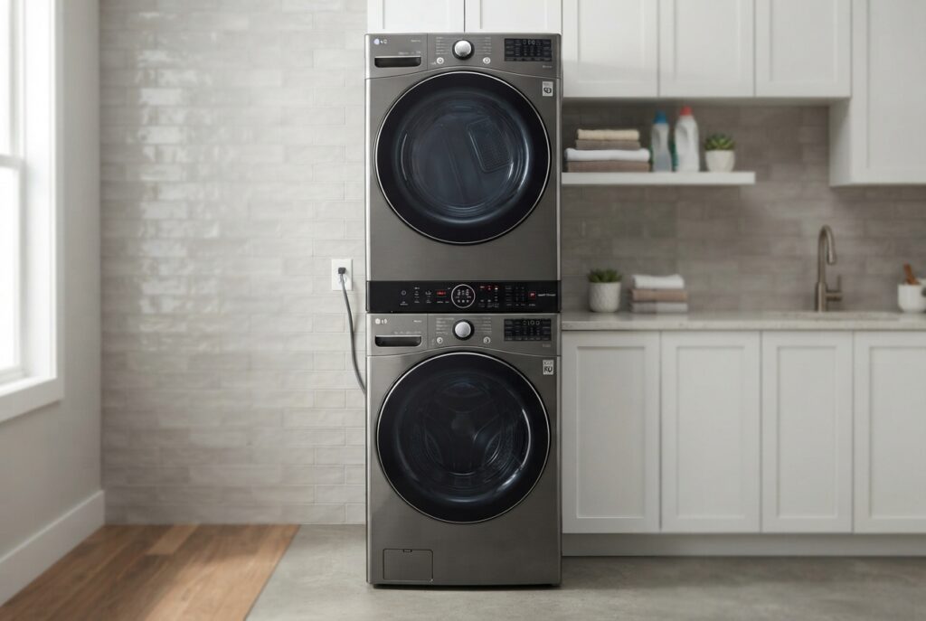 LG WashTower WT7305CV washer-dryer combo unit